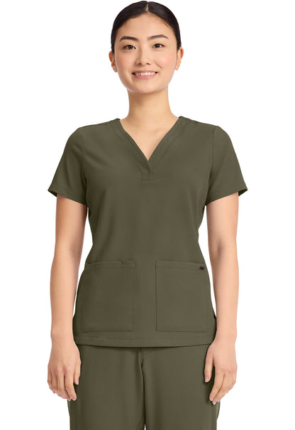 Women's 3-Pocket Y-Neck
