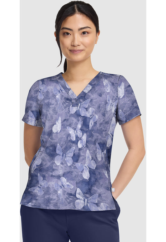 Briana Print Top in BUTTERFLY SPIRIT
