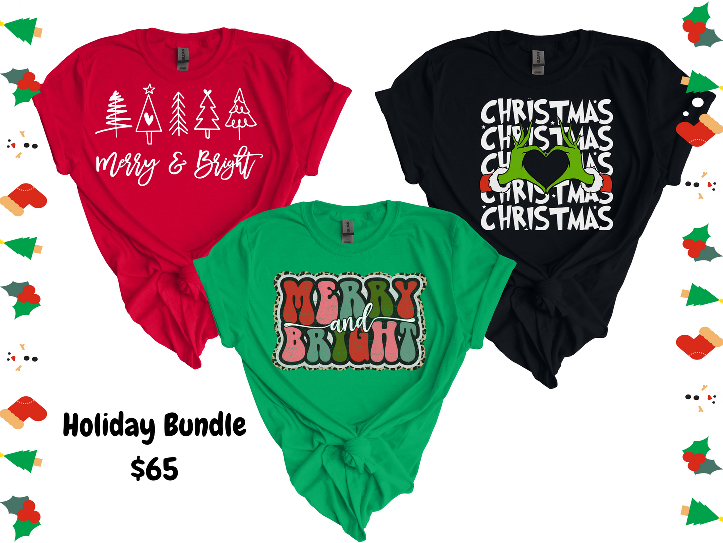 Christmas Holiday Tee Bundle