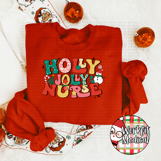 Holly Jolly Retro Crewneck