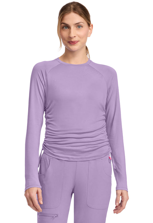 Long Sleeve Ruched Underscrub by MED COUTURE