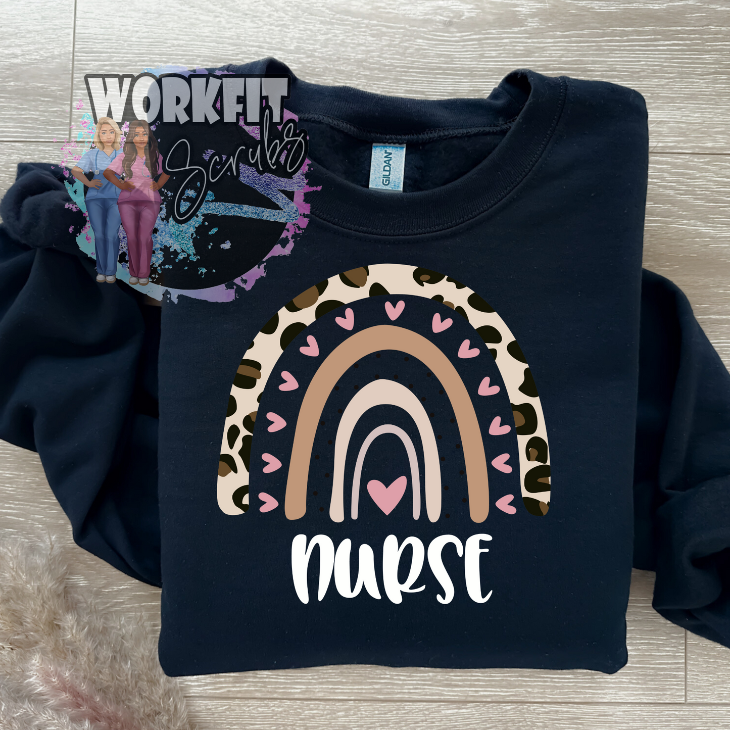 Rainbow Nurse Crewneck