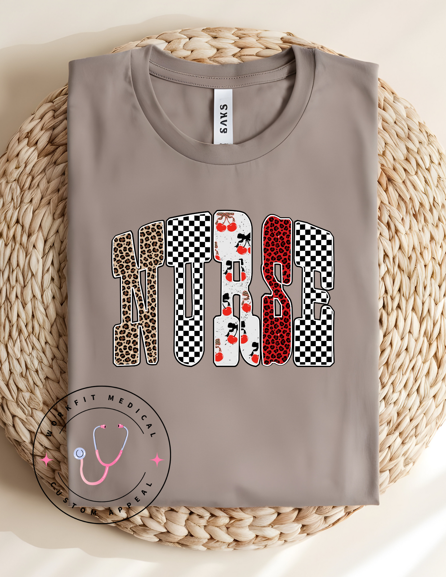 Nurse Doodle Cherry Tee