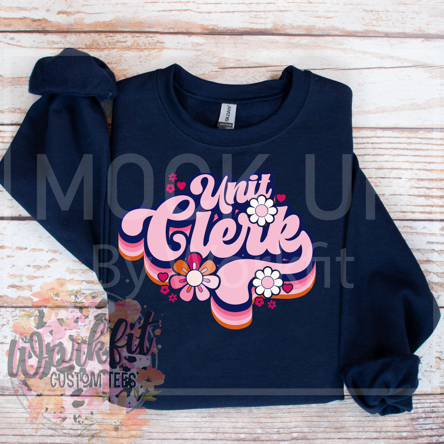 Unit clerk Retro Design Crewneck