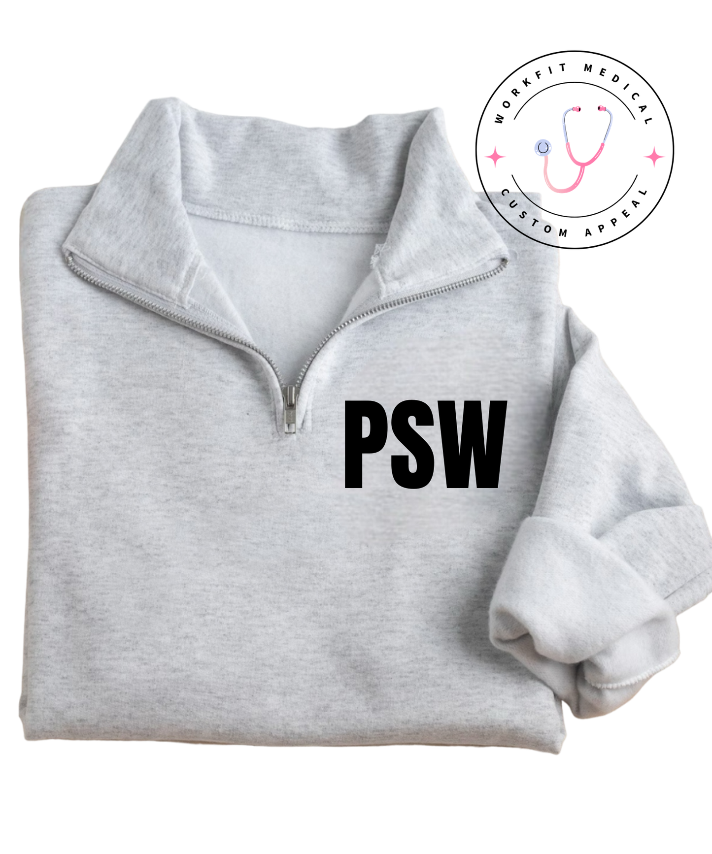 Ash Grey PSW 1/4 Zip