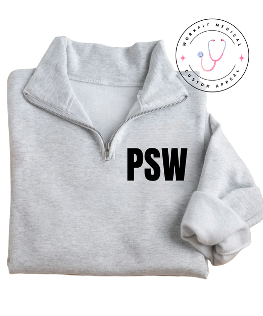 Ash Grey PSW 1/4 Zip