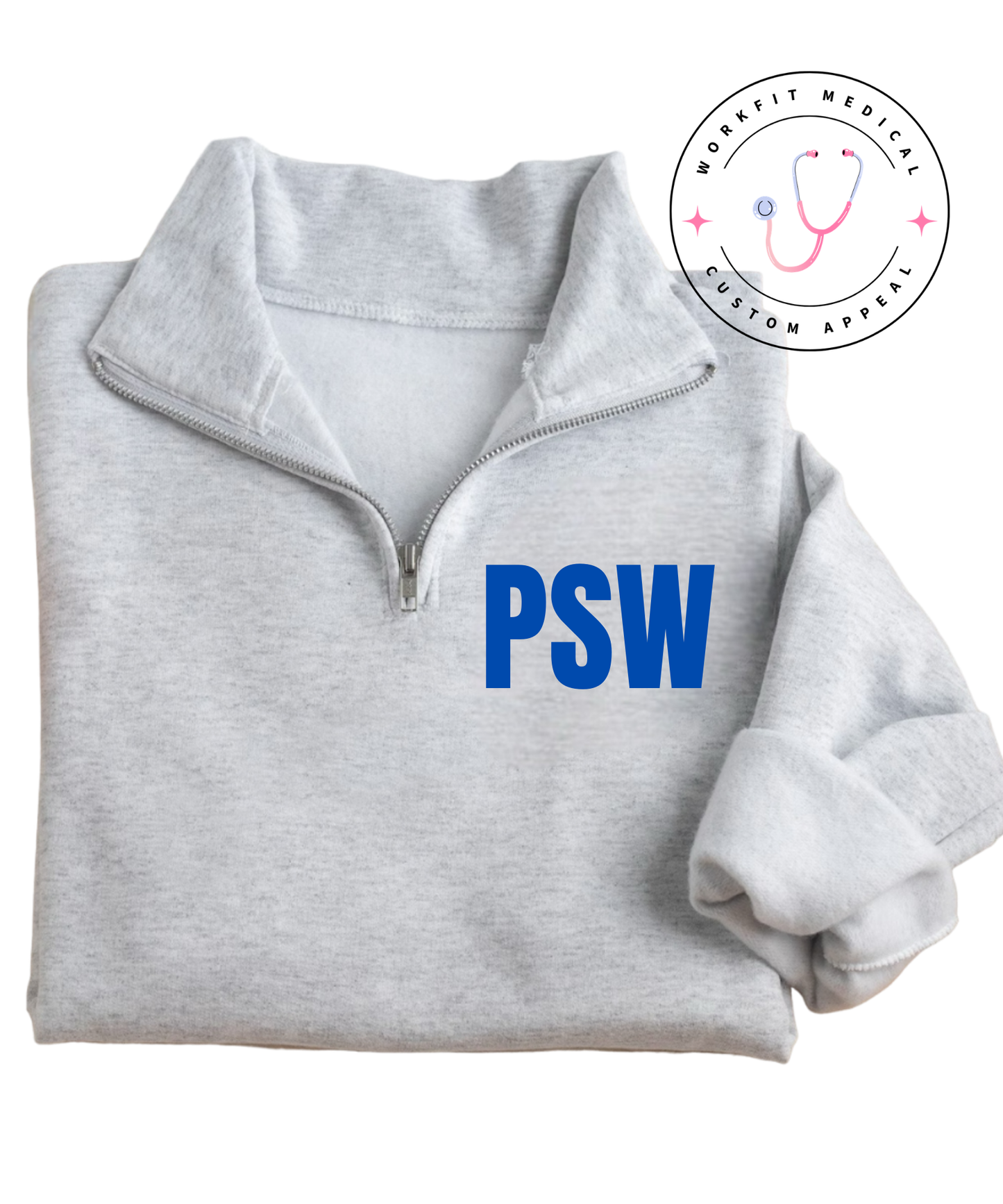 Ash Grey PSW 1/4 Zip