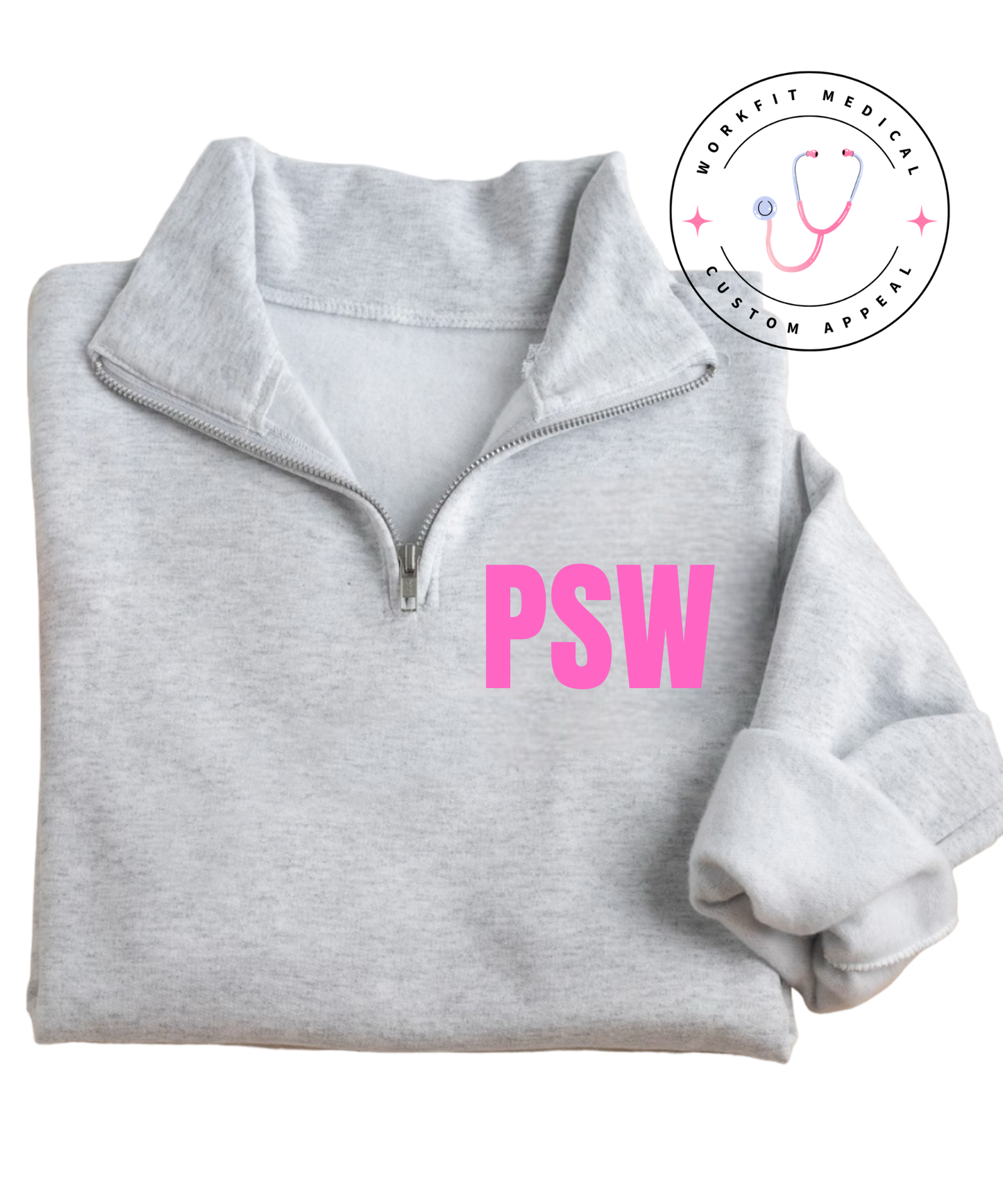 Ash Grey PSW 1/4 Zip