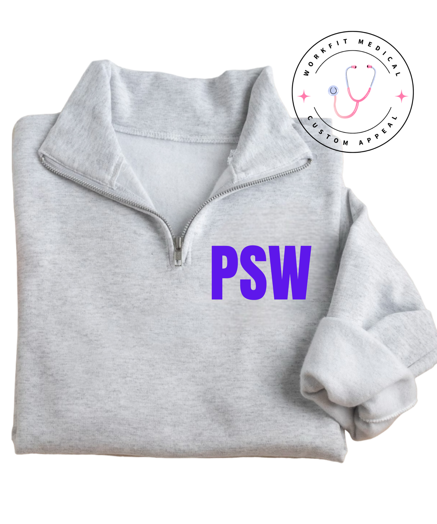 Ash Grey PSW 1/4 Zip