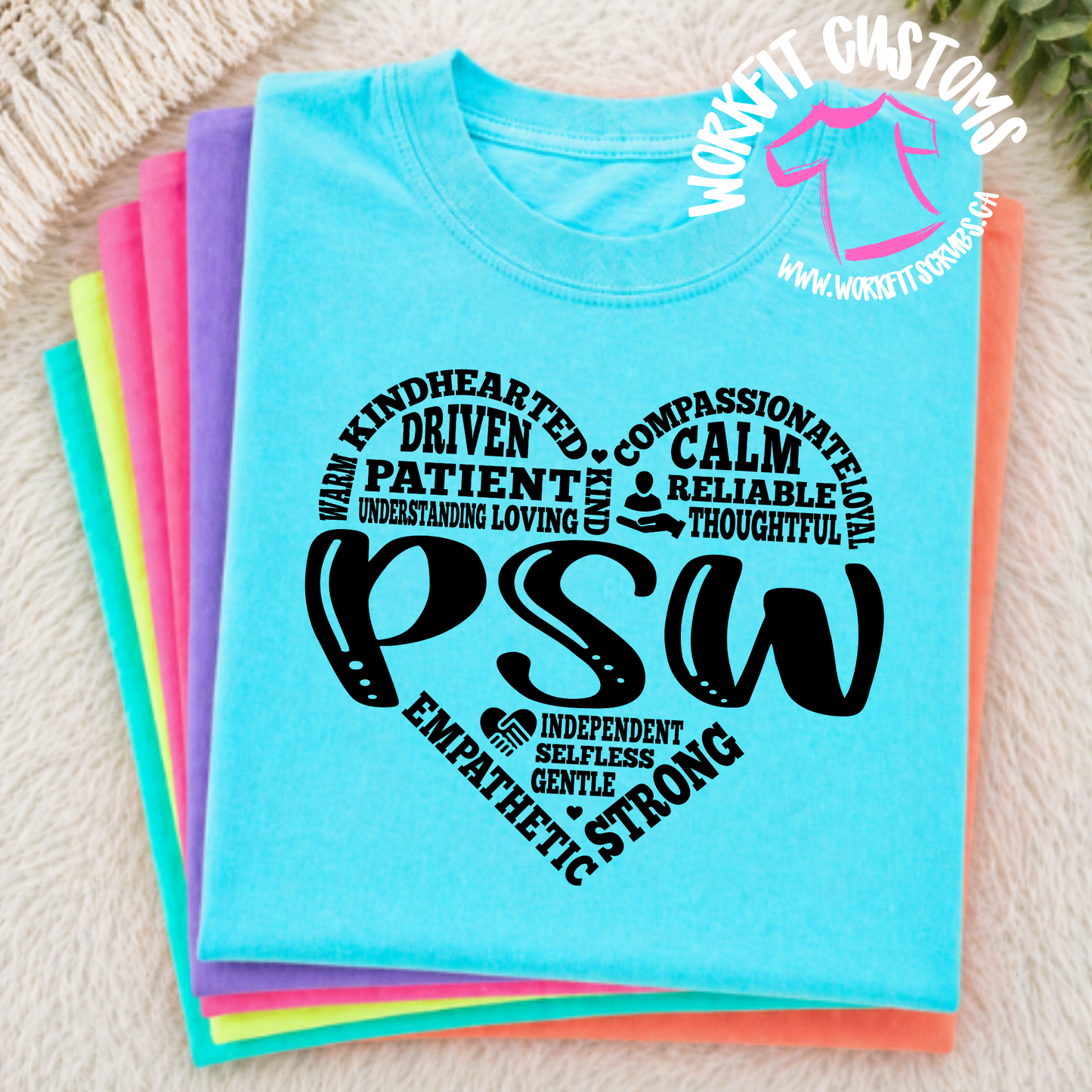 Neon PSW Heart T-Shirt