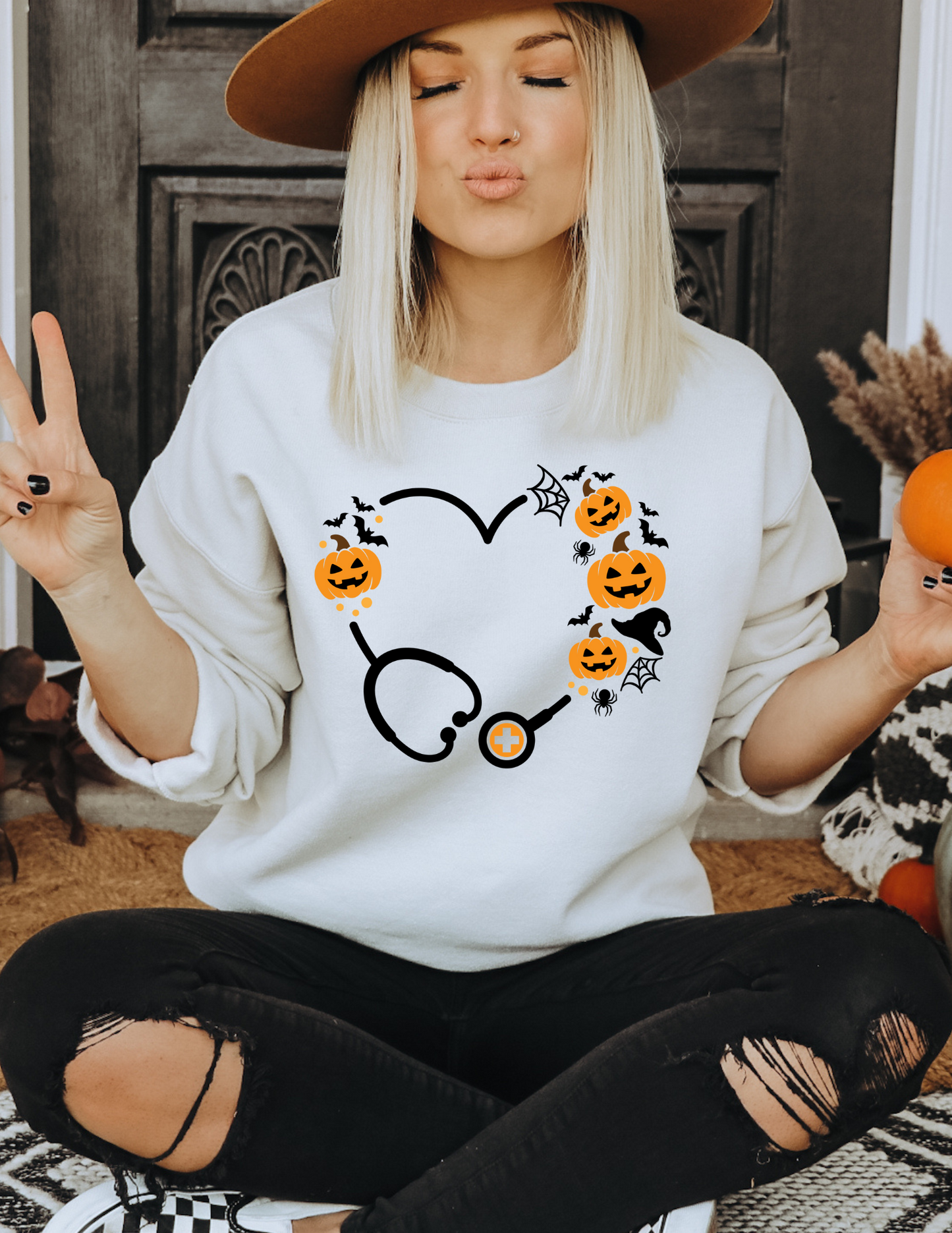 Halloween Stethoscope Crewneck