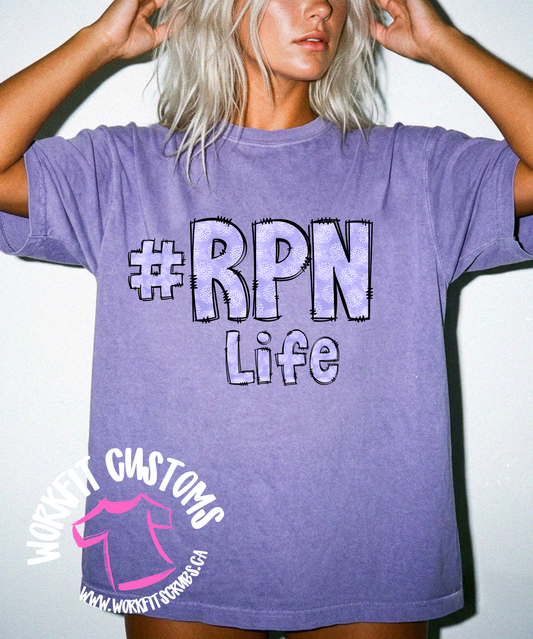 RPN life Purple Bubble Tee