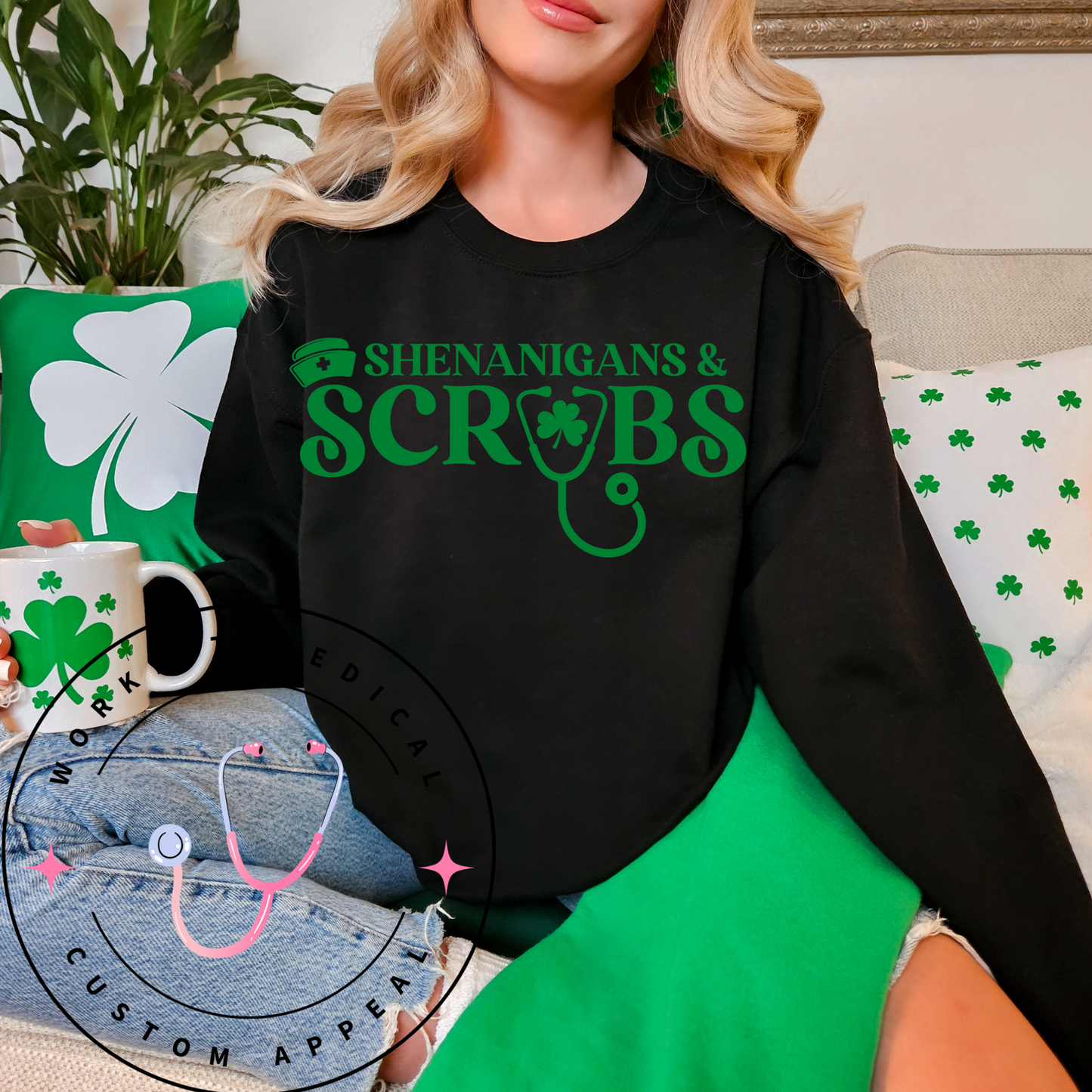 Shenanigans & Scrubs Crewneck