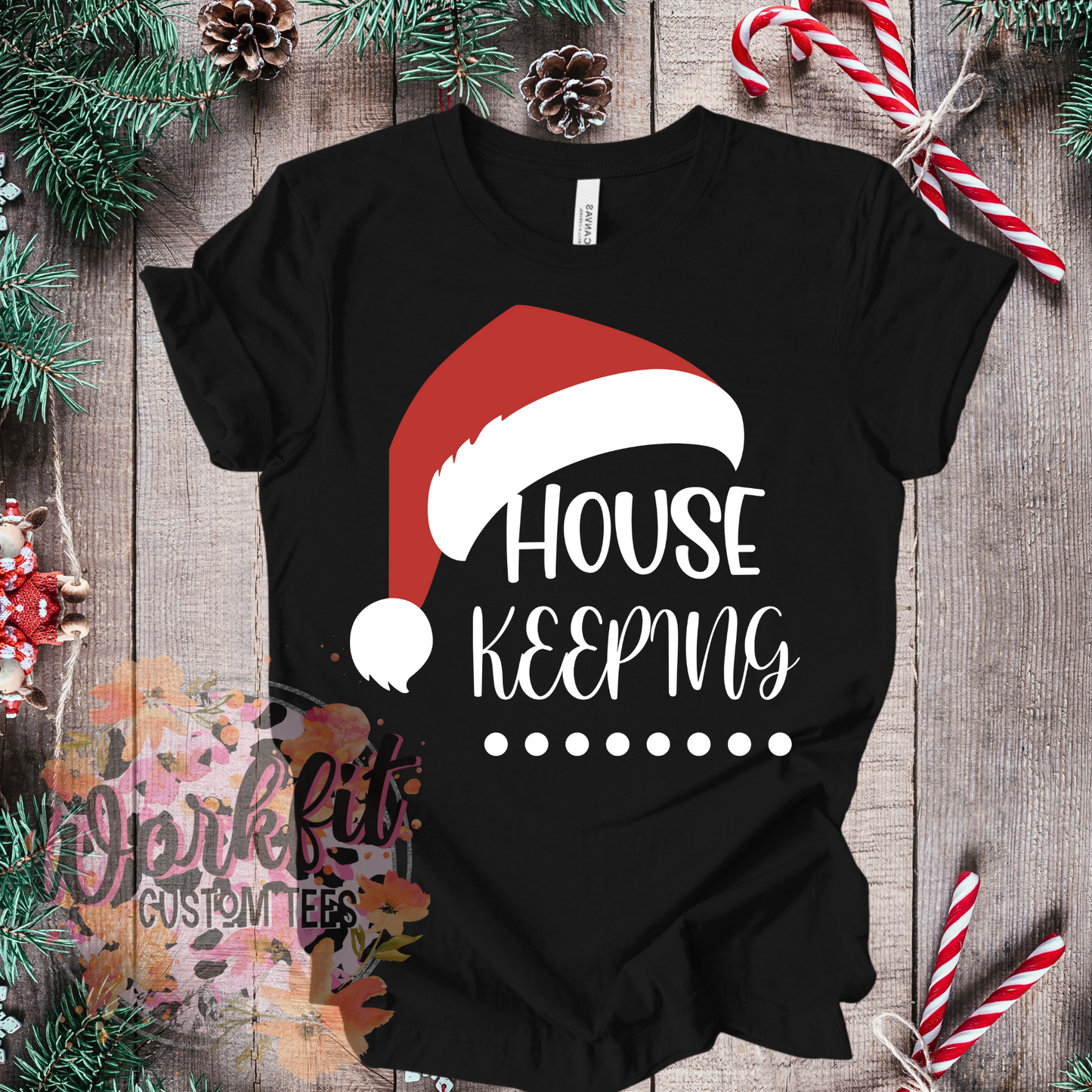 Santa Cap Housekeeping Tee