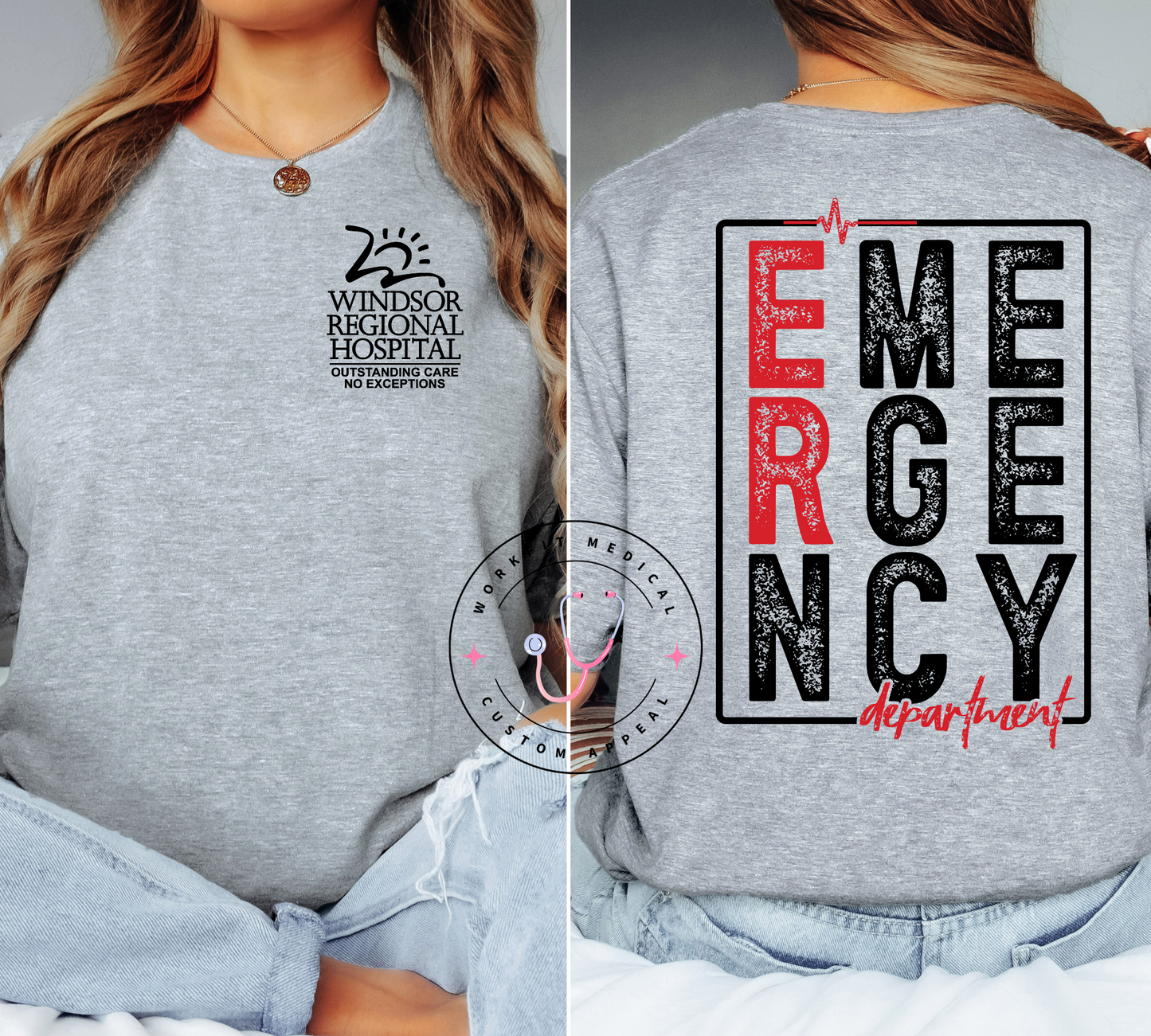 WRH ER Department Crewnecks