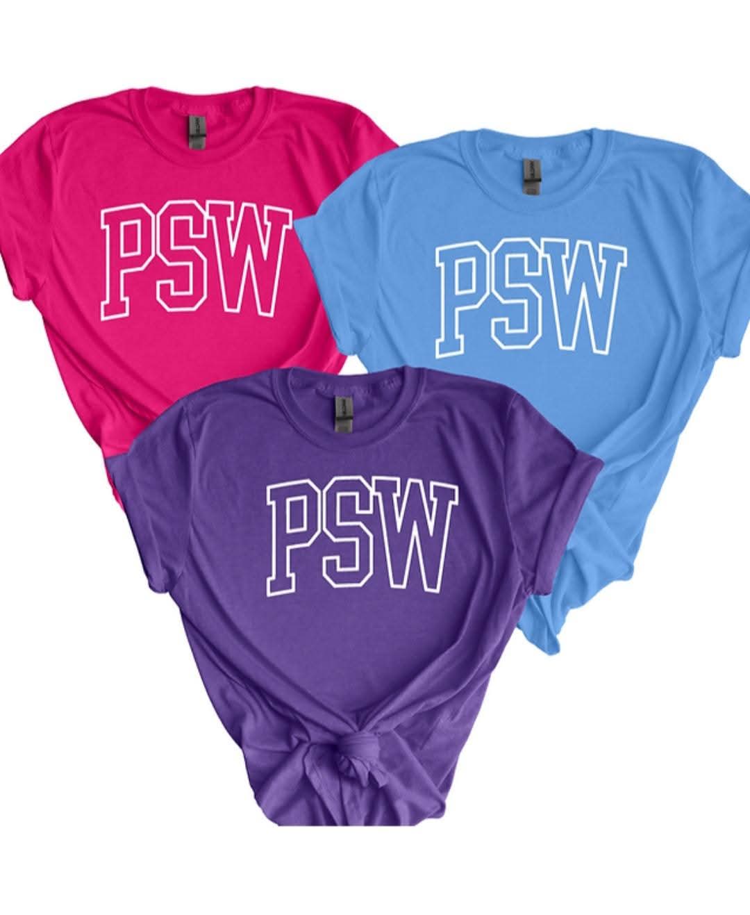 PSW 3 Pack of Outline Varsity Tees
