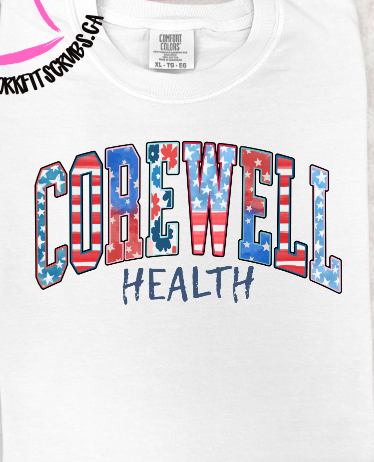 Corewell Health Patriotic Work T-Shirt