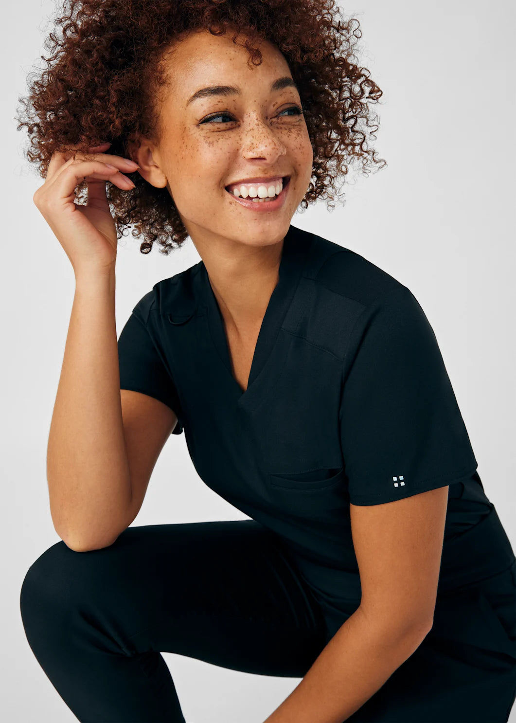VIBE Collection- 2 Pocket V Neck Scrub Top