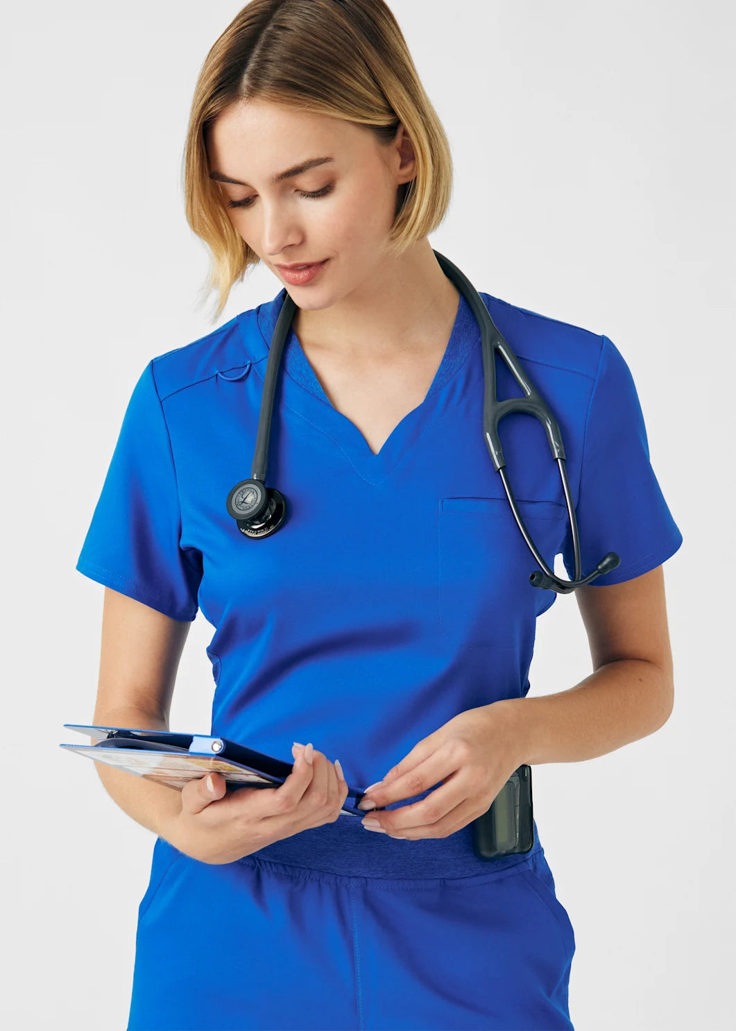 VIBE Collection- 2 Pocket V Neck Scrub Top